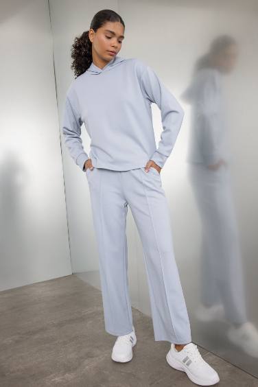 DeFactoFit Standard Fit Wide Leg Sweatpants