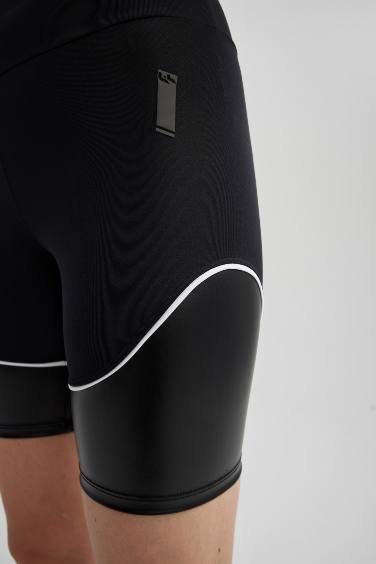 DeFactoFit Black Biker Basic Sports Leggings