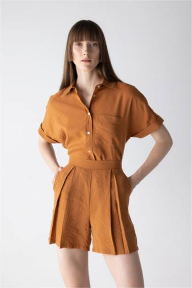 High Waist Wide Leg Premium Shorts