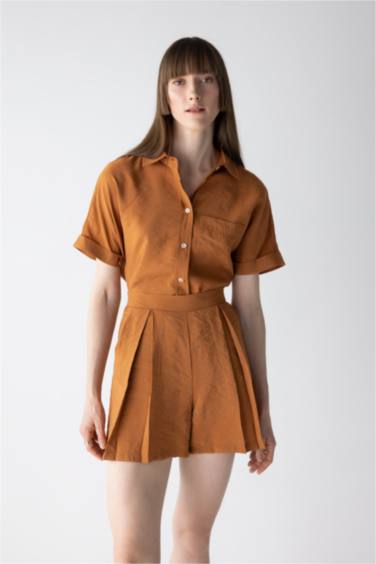 High Waist Wide Leg Premium Shorts