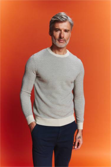 Pull en tricot Coupe Standard Col Rond