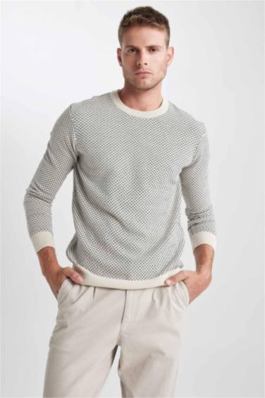 Pull en tricot Coupe Standard Col Rond