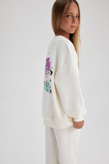 Kız Çocuk Oversize Fit Sweatshirt