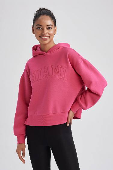 DeFactoFit Hooded Thick Sweatshirt