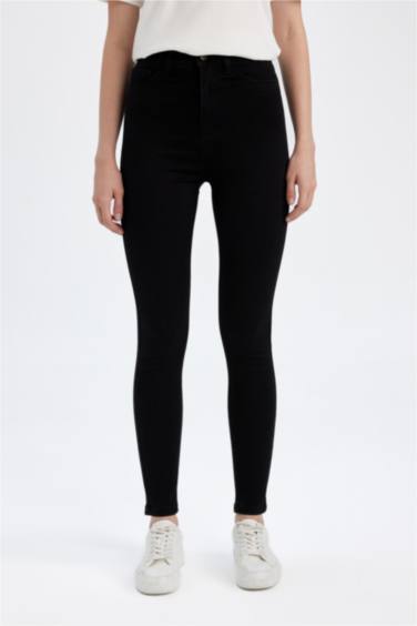 Джинсы Skinny Fit узкого кроя с высокой талией