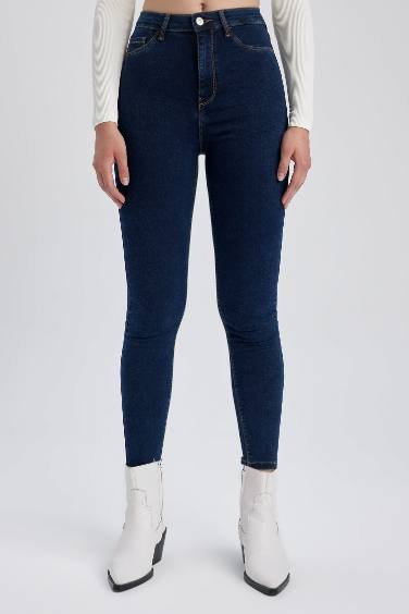 High Waist Ankle Length Jeans