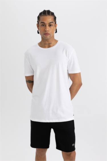 DeFactoFit Standard Fit Crew Neck Printed T-Shirt