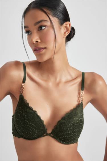 Бюстгальтер с пуш-апом кружевной, Fall in Love