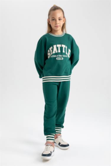 Oversize Fit Crew Neck Sweatshirt