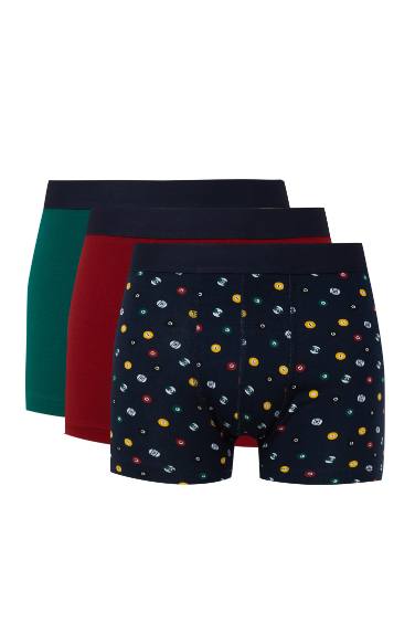 Lot de 3 boxers avec imprimé