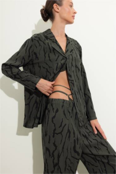 Regular Fit Long Sleeve Woven Tops