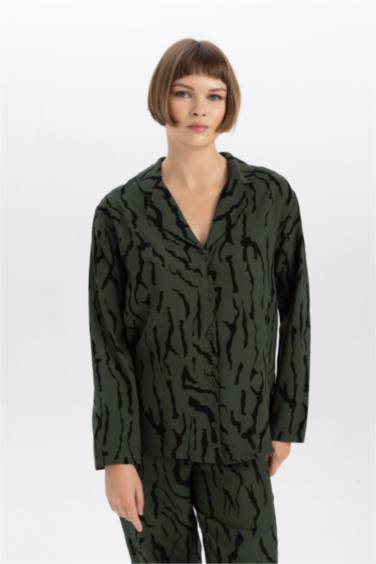 Regular Fit Long Sleeve Woven Tops