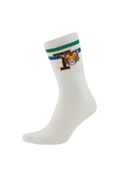 جوارب طويلة قطن اولادي - 3 قطع