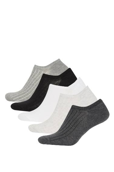 Man Printed 5 Piece Step Socks