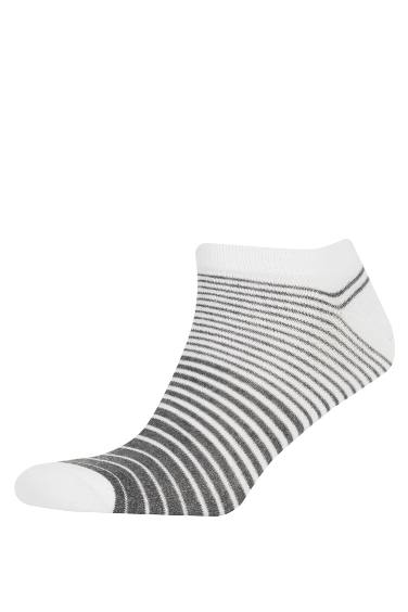 Erkek 3'lü Pamuklu Patik Çorap