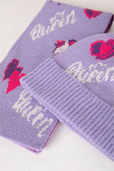 Ensemble Écharpe et Bonnet à Motif Unicorn Pour Fille - 2 Pièces