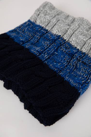 Boy Patterned Collar Scarf