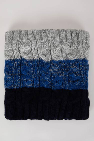 Boy Patterned Collar Scarf