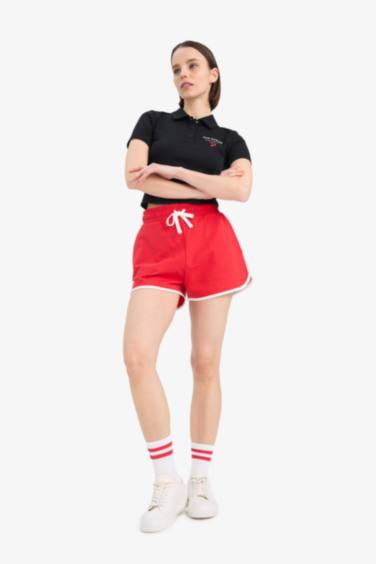 Regular Fit Thick Sweatshirt Fabric Shorts