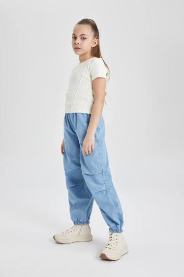 Girl Parachute Jogger Trousers