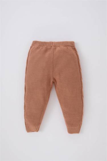 Baby Girl Crew Neck Pullover Bottom Knitted 2 Piece Set