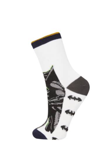 جوارب طويل قطن ولادي من باتمان - 3 قطع