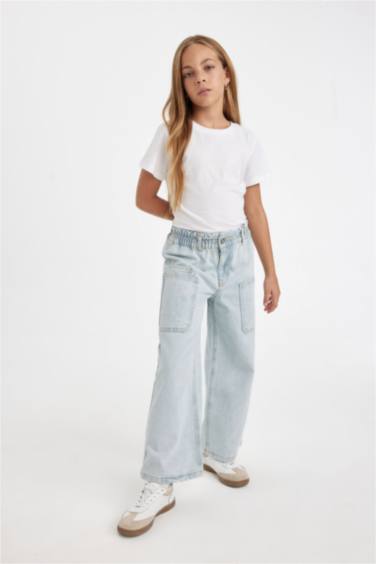 Джинсы Wide Leg широкого кроя для девочек