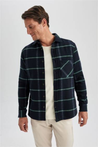 поло жаға Ұзын жеңді көйлек