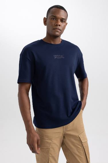 Comfort Fit Crew Neck Printed T-Shirt