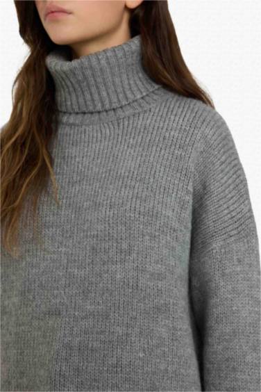 Oversize Fit Turtleneck Tunic