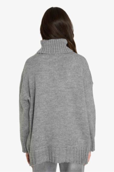 Oversize Fit Turtleneck Tunic