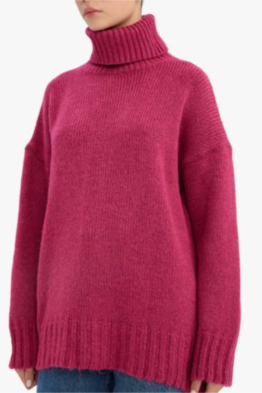 Oversize Fit Turtleneck Tunic