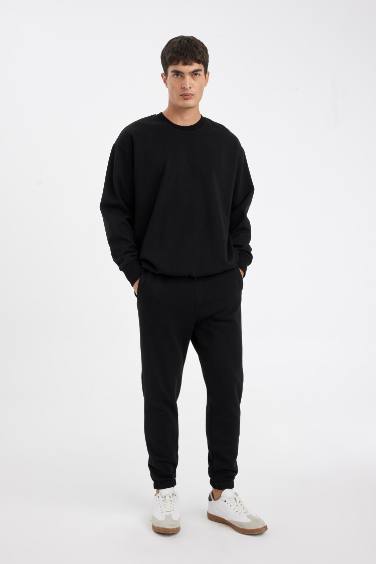 Штаны стандартного кроя из плотной ткани