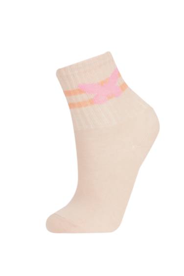 Носки из хлопка для девочек, 5 пар