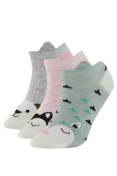 Chaussettes Coton pour Fille - 3 Paires