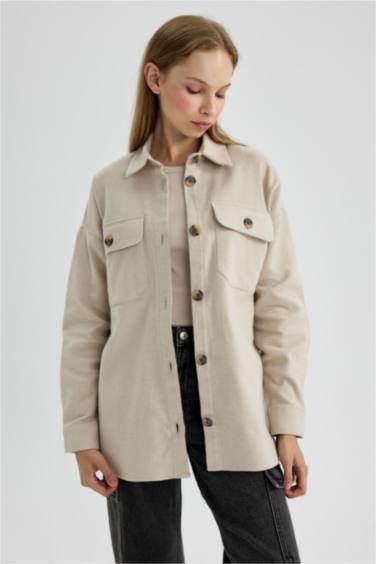 Туника рубашка с длинным рукавом из 100% хлопка