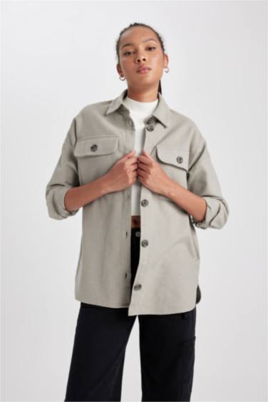 Рубашка с длинным рукавом из 100% хлопка