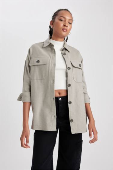 Рубашка с длинным рукавом из 100% хлопка