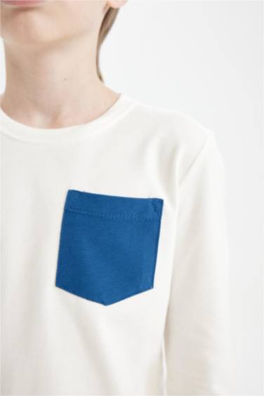 طقم بيجاما ولادي قصة عادية - قطعتين