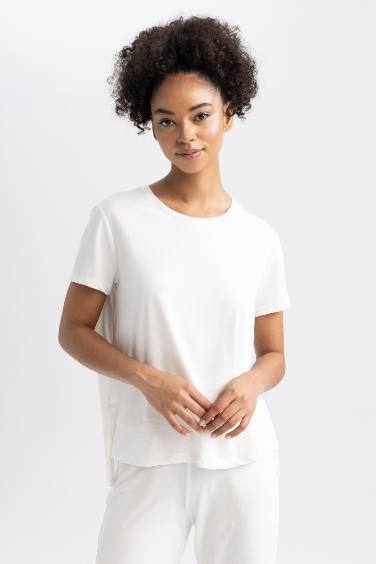 Standard Fit Crew Neck modal Short Sleeve T-Shirt