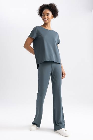 DeFactoFit Standard Fit Long Leg Modal Trousers