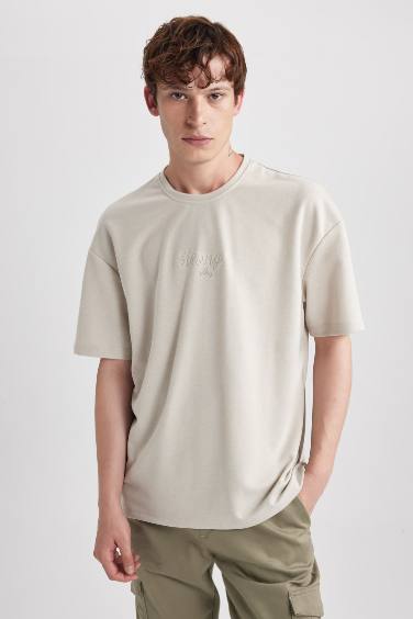 Comfort Fit Crew Neck Printed T-Shirt