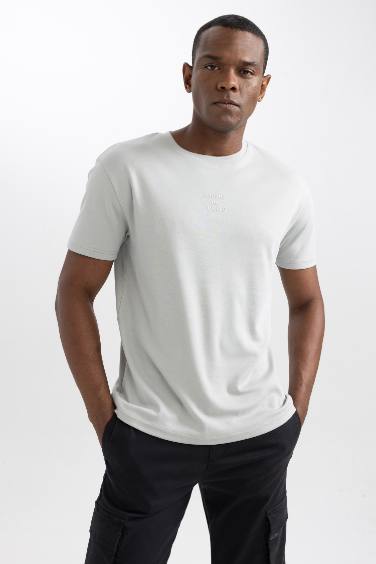 Regular Fit Crew Neck Printed T-Shirt