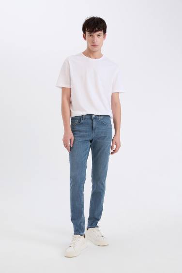 Carlo Skinny Fit Ekstra Dar Kalıp Normal Bel Ekstra Dar Paça Jean Pantolon