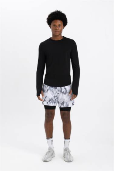 شورت سليم فيت رمادي من DeFactoFit