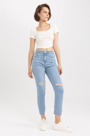 Джинсы Mary Vintage Straght с высокой талией