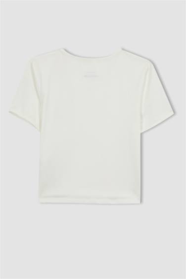 DeFactoFit Crew Neck Sports Crop T-Shirt