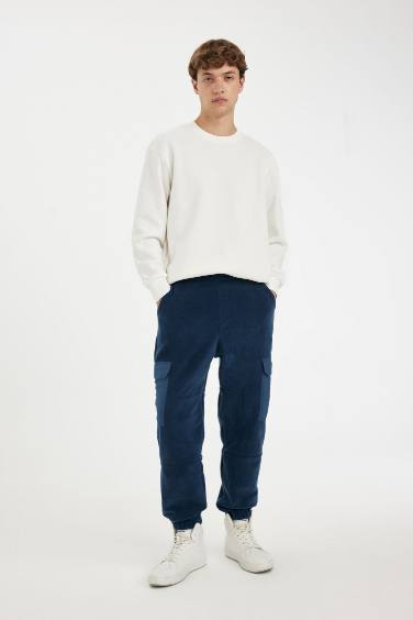 Regular Fit With Cargo Pocket fleece Sweatpants