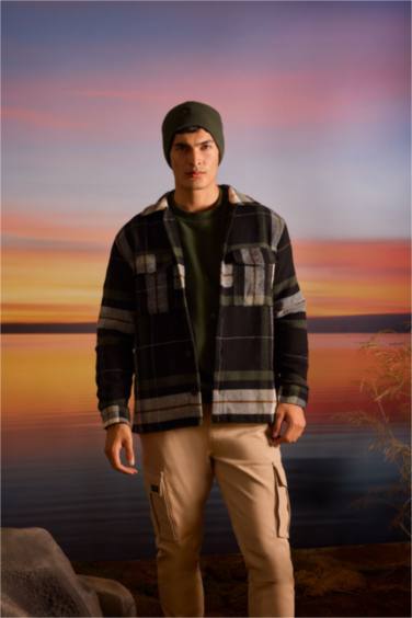 Relax Fit Oduncu Flanel Uzun Kollu Gömlek