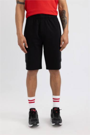 شورت قصير كارجو قصة عادية بجيب من DeFactoFit